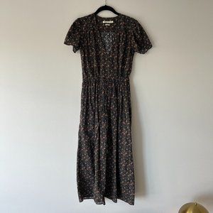 Christy Dawn "The Dawn" Dress in Black Cosmos Floral